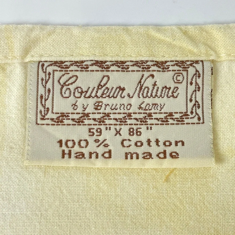 Couleur Nature Bruno Lamy Tablecloth Artichoke French Provencal White Cotton